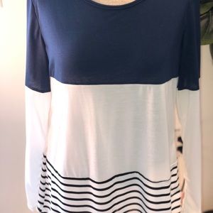 Long sleeve embellished shirt